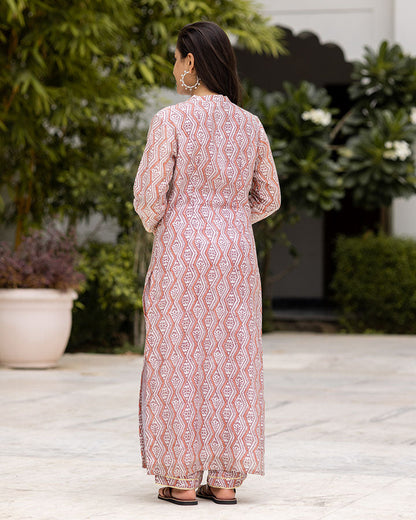 Purple Tribal Kurta Set