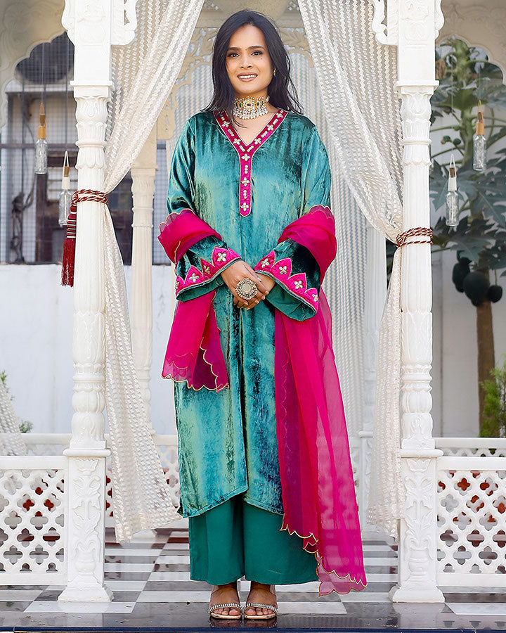 HANIYA GREEN SUIT SET