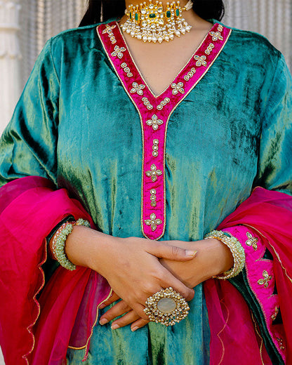 HANIYA GREEN SUIT SET