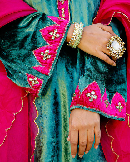 HANIYA GREEN SUIT SET