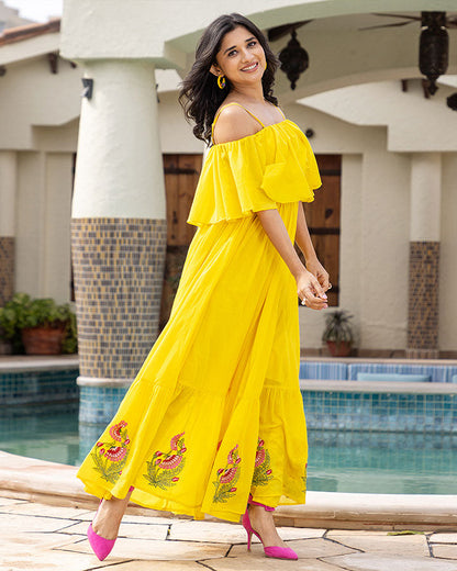 ALENA EMBROIDERED MAXI DRESS