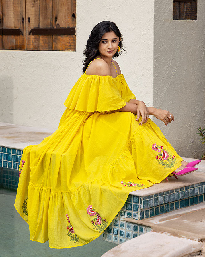 ALENA EMBROIDERED MAXI DRESS