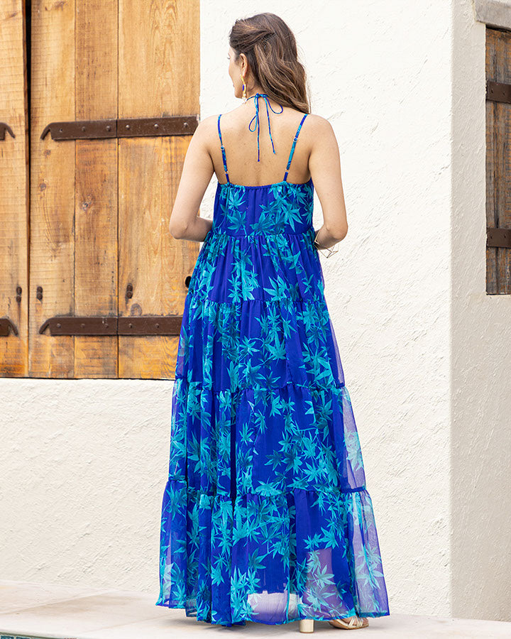Reefer Printed Maxi Dress