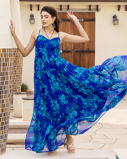 Reefer Printed Maxi Dress