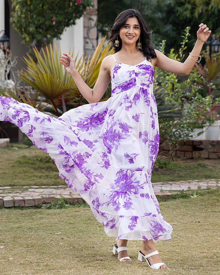 LAVENDULA CHIFFON MAXI DRESS