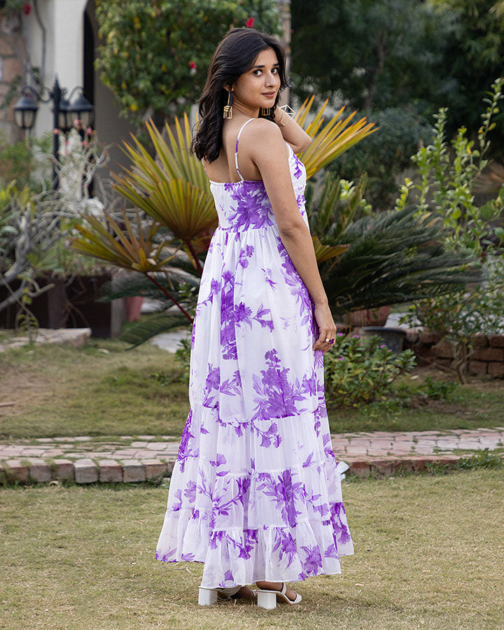 LAVENDULA CHIFFON MAXI DRESS