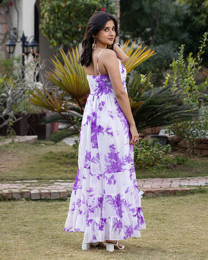 LAVENDULA CHIFFON MAXI DRESS