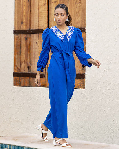 ROYAL BLUE JUMPSUIT