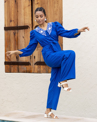 ROYAL BLUE JUMPSUIT