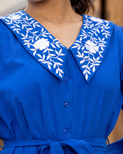 ROYAL BLUE JUMPSUIT