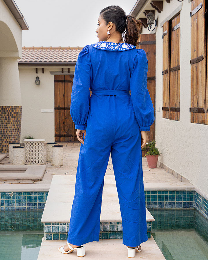 ROYAL BLUE JUMPSUIT