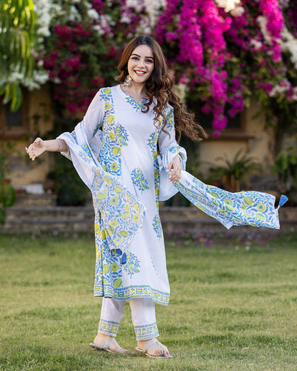 BIRDY BLOCK PRINT SUIT SET