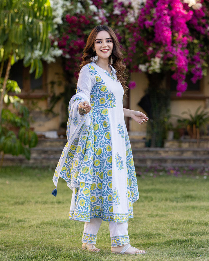 BIRDY BLOCK PRINT SUIT SET