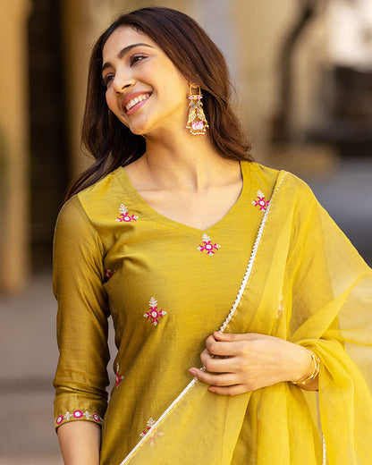 TULSI CHANDERI SUIT SET