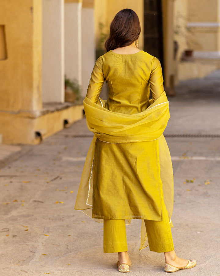 TULSI CHANDERI SUIT SET