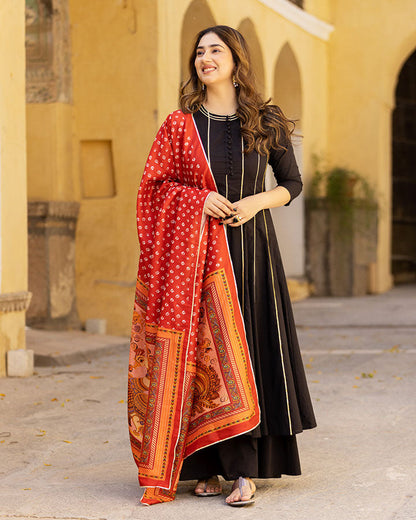 Raven Kalamkari Suit Set