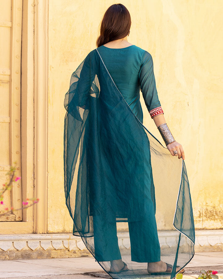 VERA CHANDERI SUIT SET