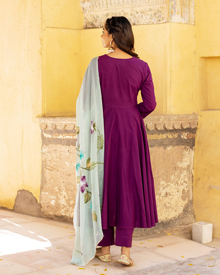 AMETHYST HANDPAINTED SUIT SET