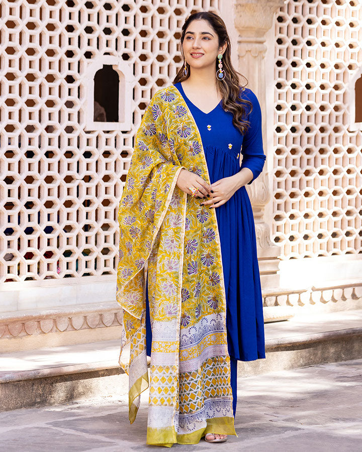 COBALT BLUE SUIT SET
