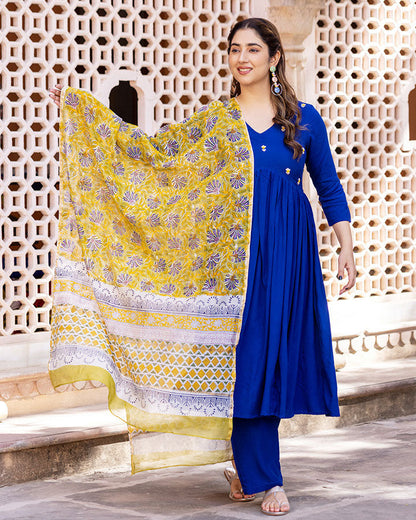 COBALT BLUE SUIT SET