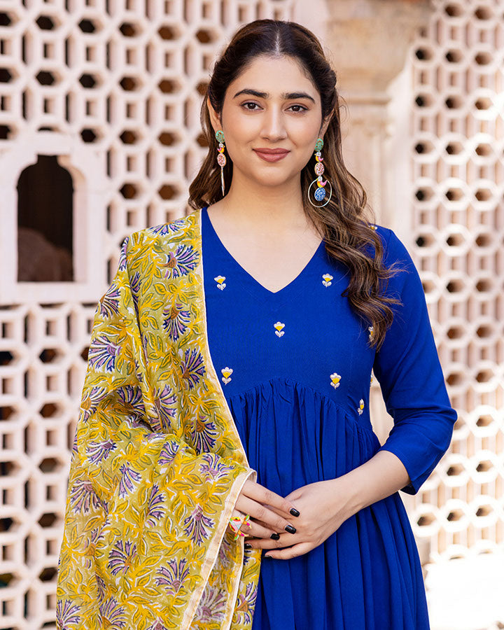 COBALT BLUE SUIT SET