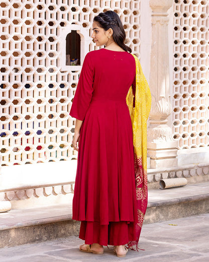 RUHI EMBROIDERED SUIT SET