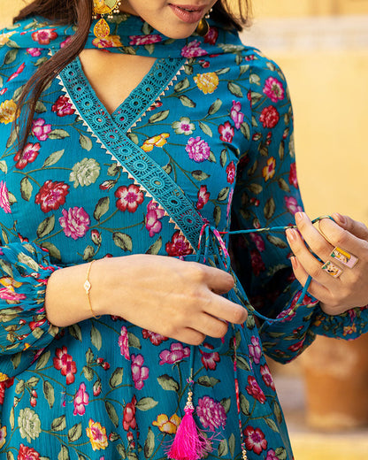AVIVA CHIFFON SHARARA SET