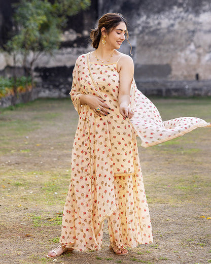 NOOR CHIFFON SHARARA SET