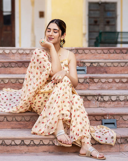 NOOR CHIFFON SHARARA SET