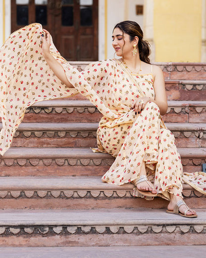 NOOR CHIFFON SHARARA SET