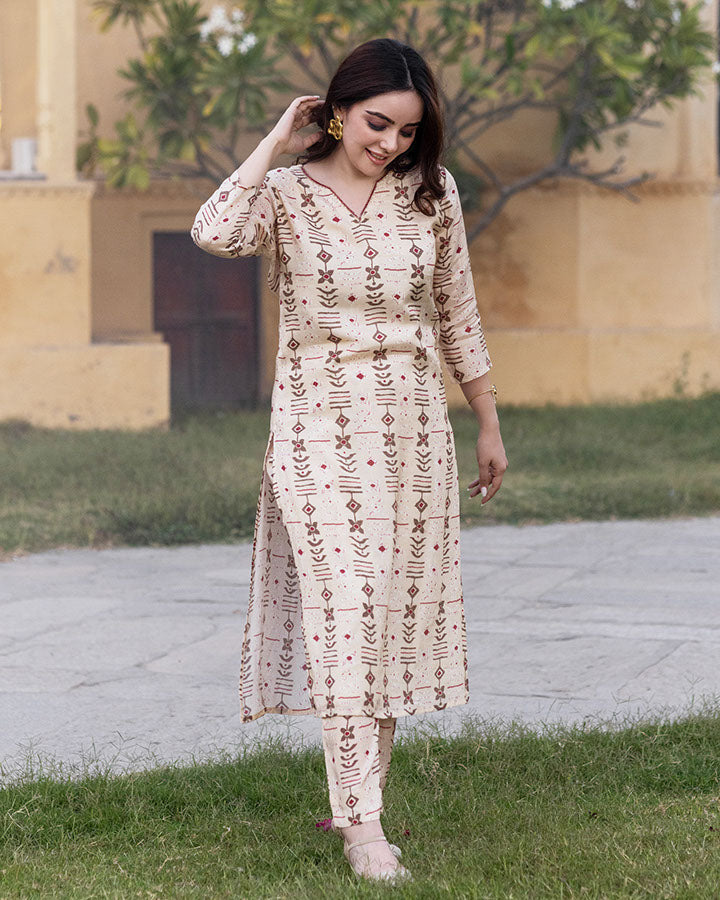 PANDORA MUSLIN KURTA SET