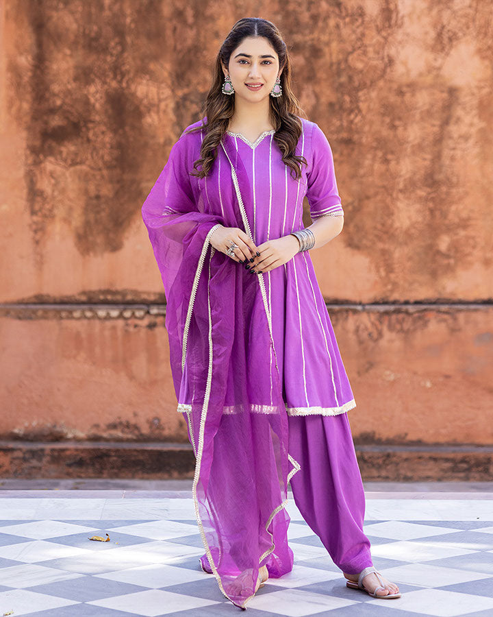 JHANVI PATIALA SUIT SET