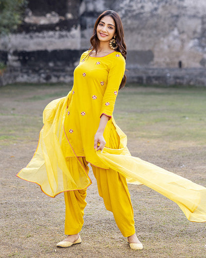 BHAVYA PATIALA SUIT SET