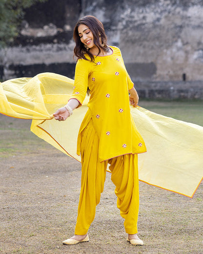 BHAVYA PATIALA SUIT SET