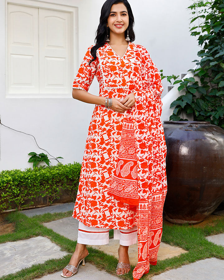 Floral Kurta Suit Set