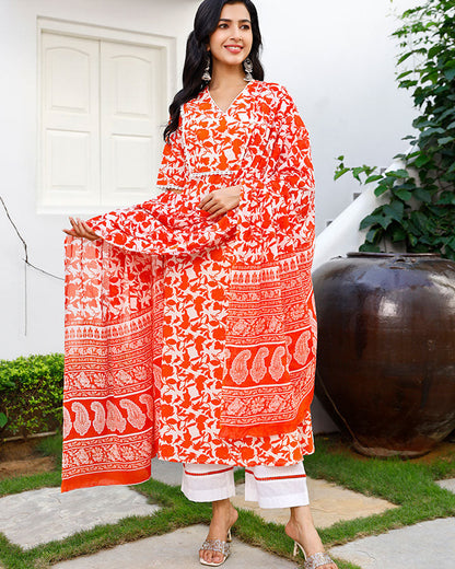 Floral Kurta Suit Set