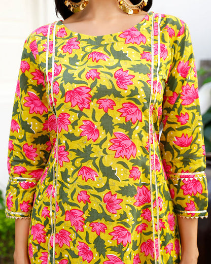 Green and Pink Suit Set