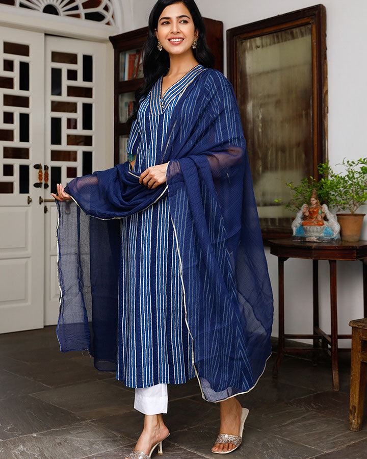 Indigo Gota Suit Set