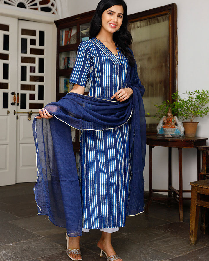 Indigo Gota Suit Set