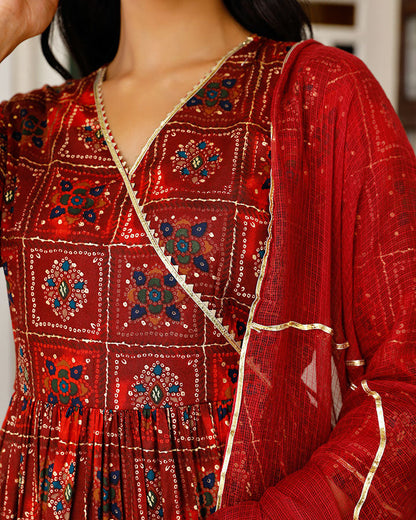 Bandhani Suit Set