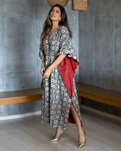 Blue Rococo Cutwork kurta set