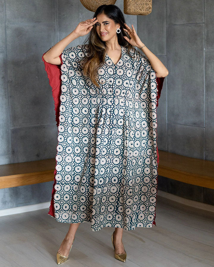 Blue Rococo Cutwork kurta set
