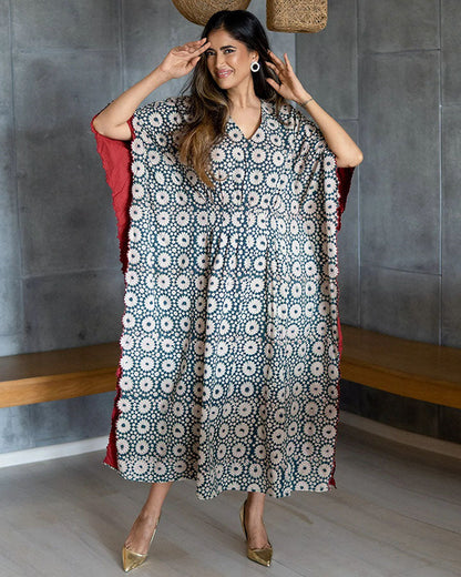 Blue Rococo Cutwork kurta set