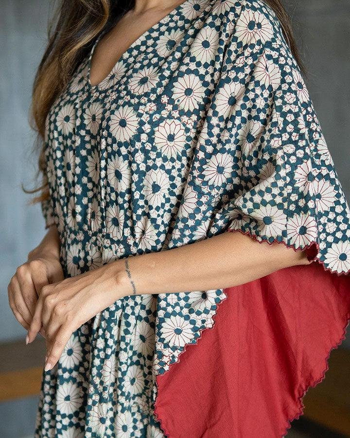Blue Rococo Cutwork kurta set