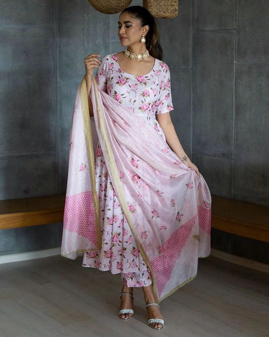 Pink Rose Suit Set