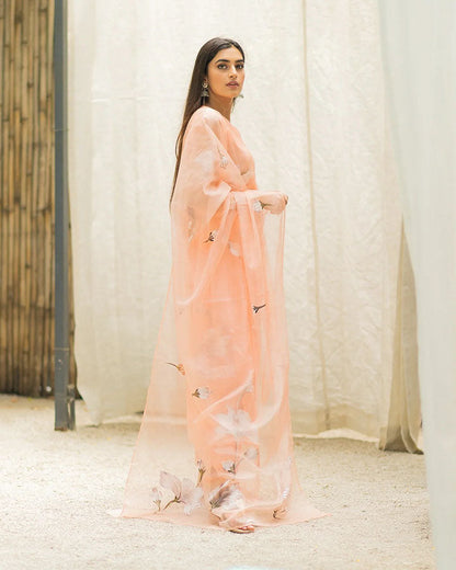 Peach Handpaint Suit Set