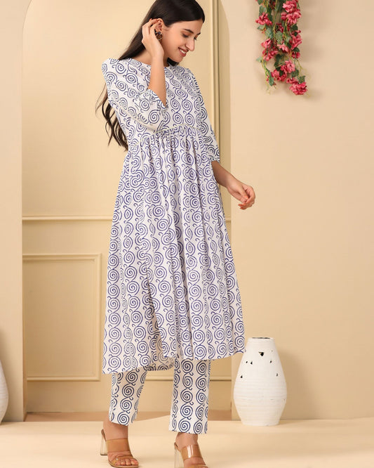 Molly Block Kurta Set