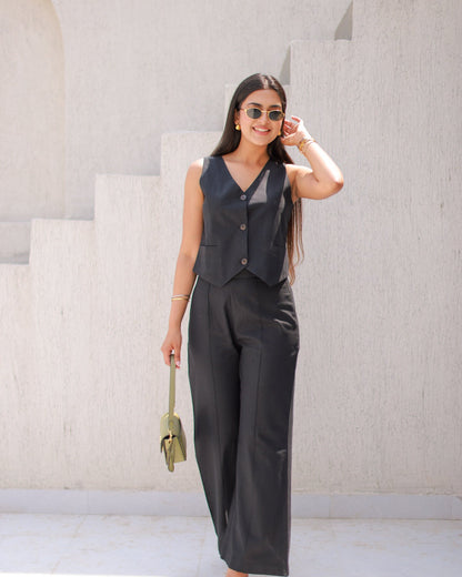 Solid Black co-ord set