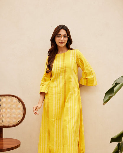 Yellow Organic Cotton Kurta Set