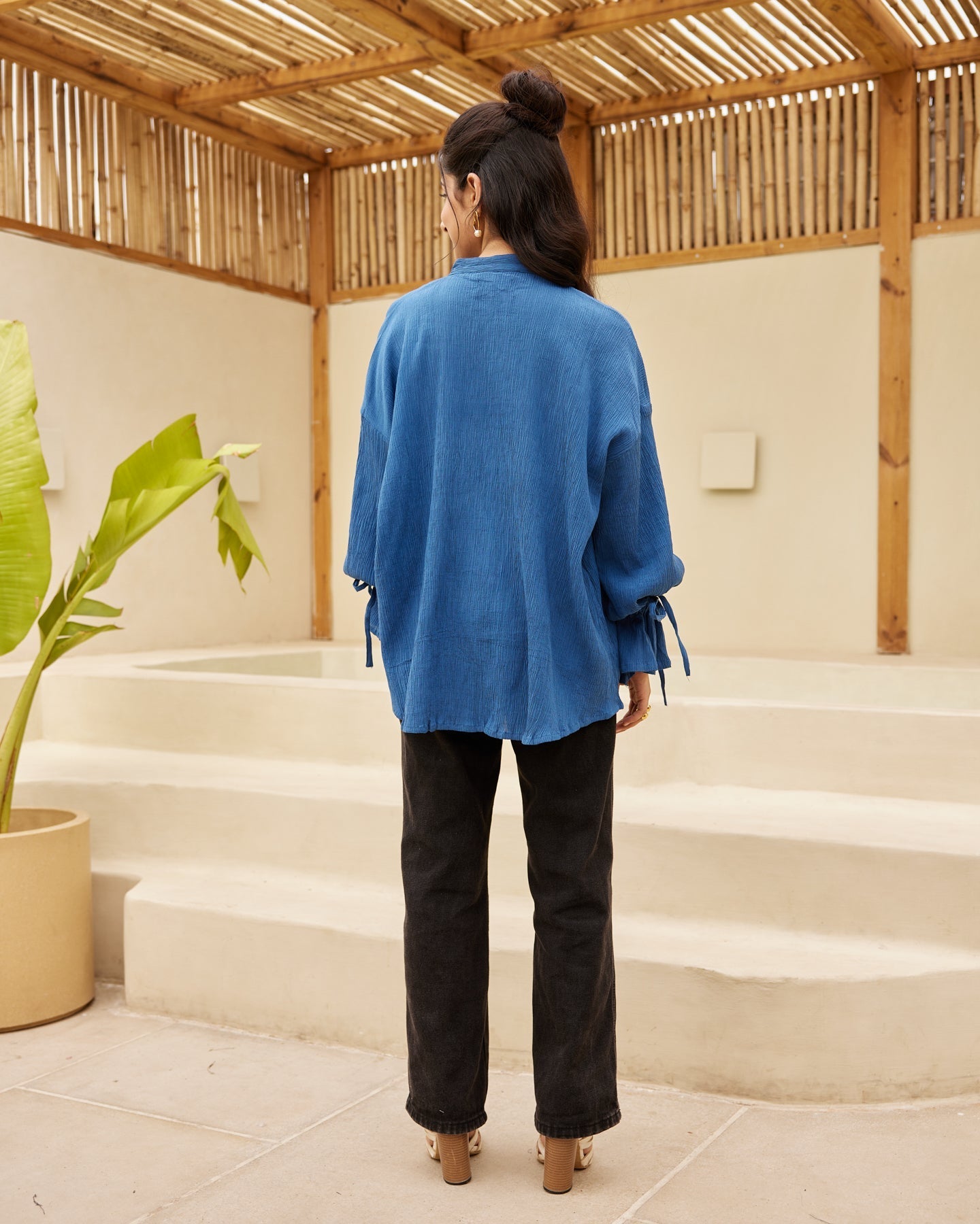 Essential Blue Crepe Shirt